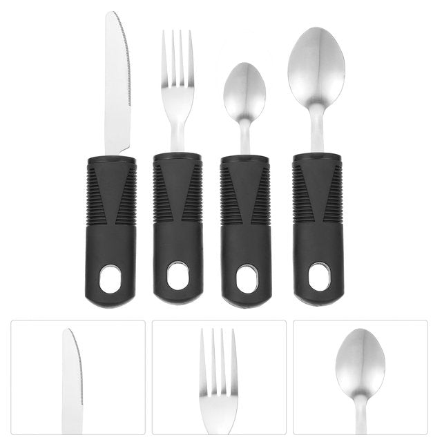 1 Set Rehabilitation Aid Tableware Portable Cutlery Elderly Disabled - TheraplayKids