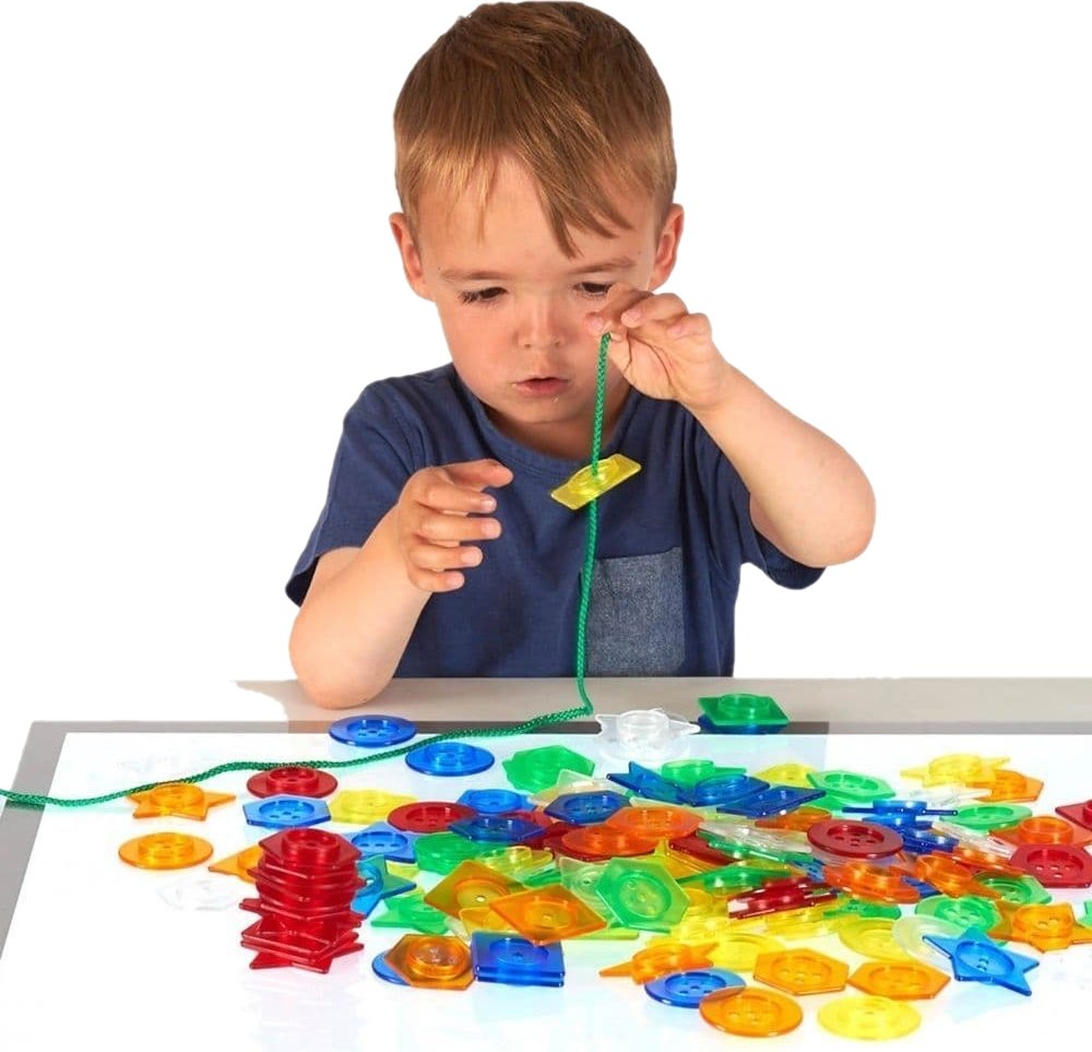 144 piece Translucent Stackable Buttons - TheraplayKids