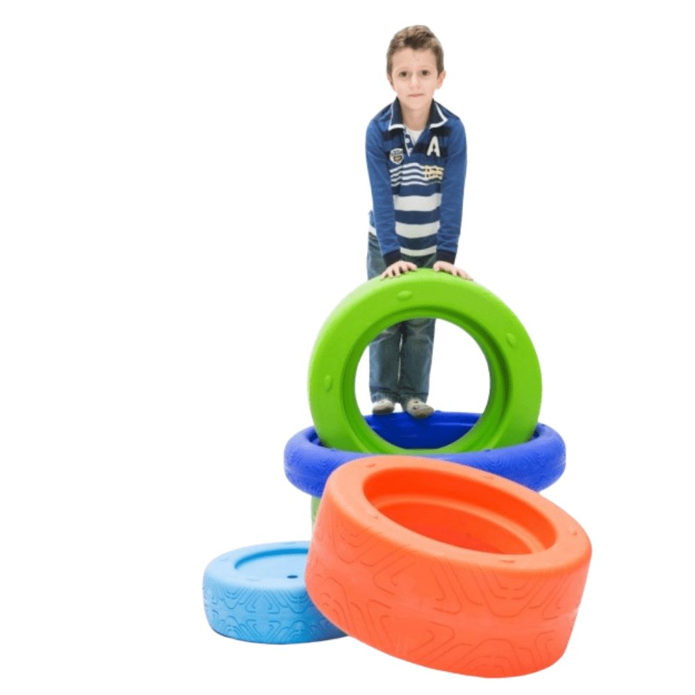 3 Role Play Colourful Tyres - TheraplayKids