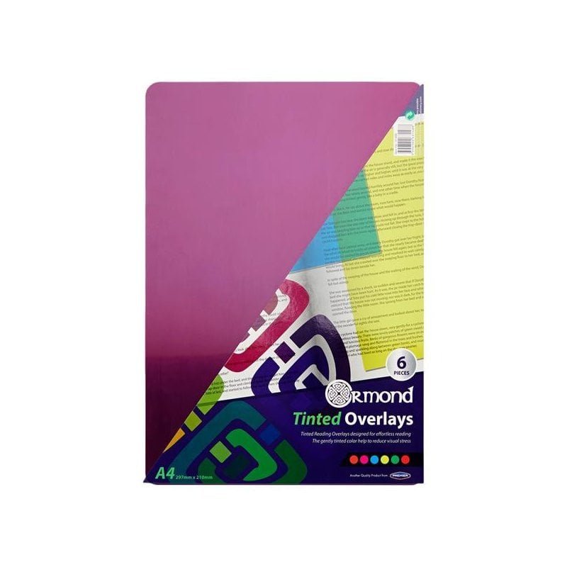 A4 Tinted Overlays - For help with Dyslexia - TheraplayKids