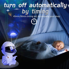 Astronaut Star Projector Night Light LED Starry Sky Galaxy Lamp For - TheraplayKids