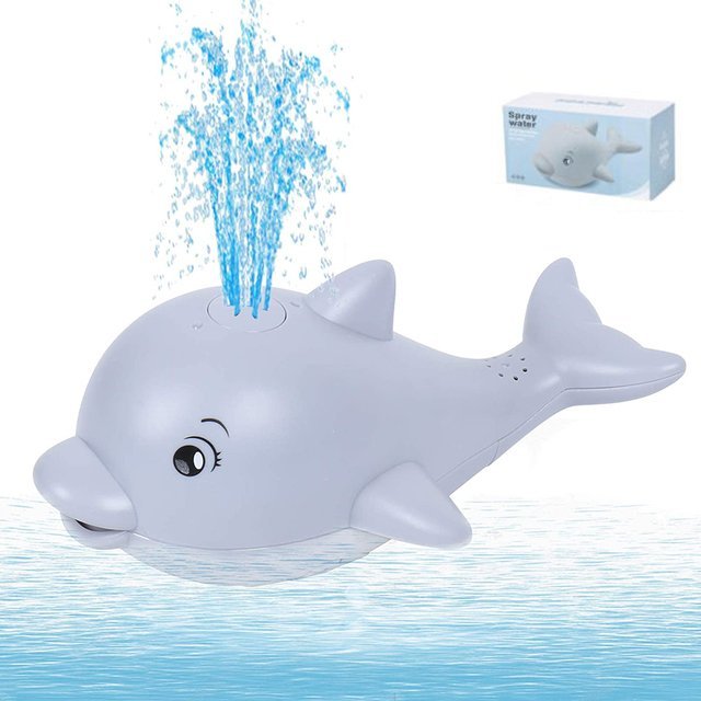 Baby Bath Toys Spray Water Whale LED Light Up Bath Toys for Kids - TheraplayKids