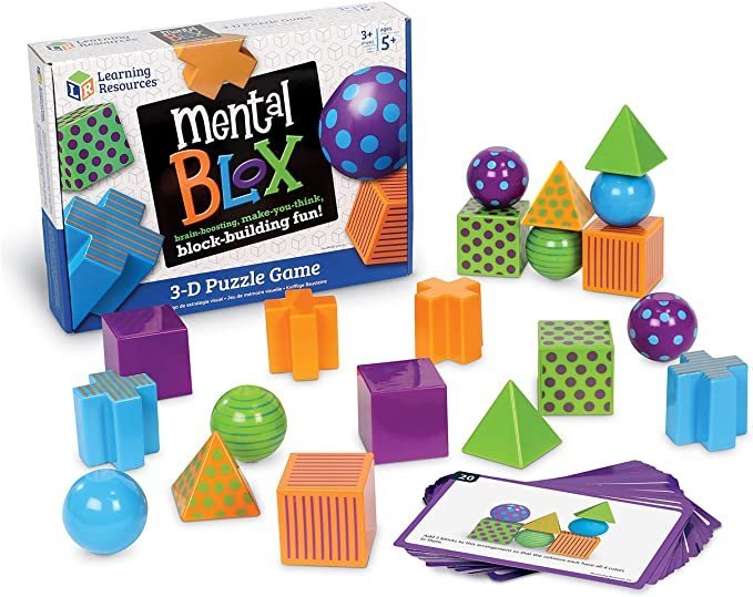 Blox Critical Thinking Game, Homeschool, 20 Blocks, 20 Activity Cards - TheraplayKids
