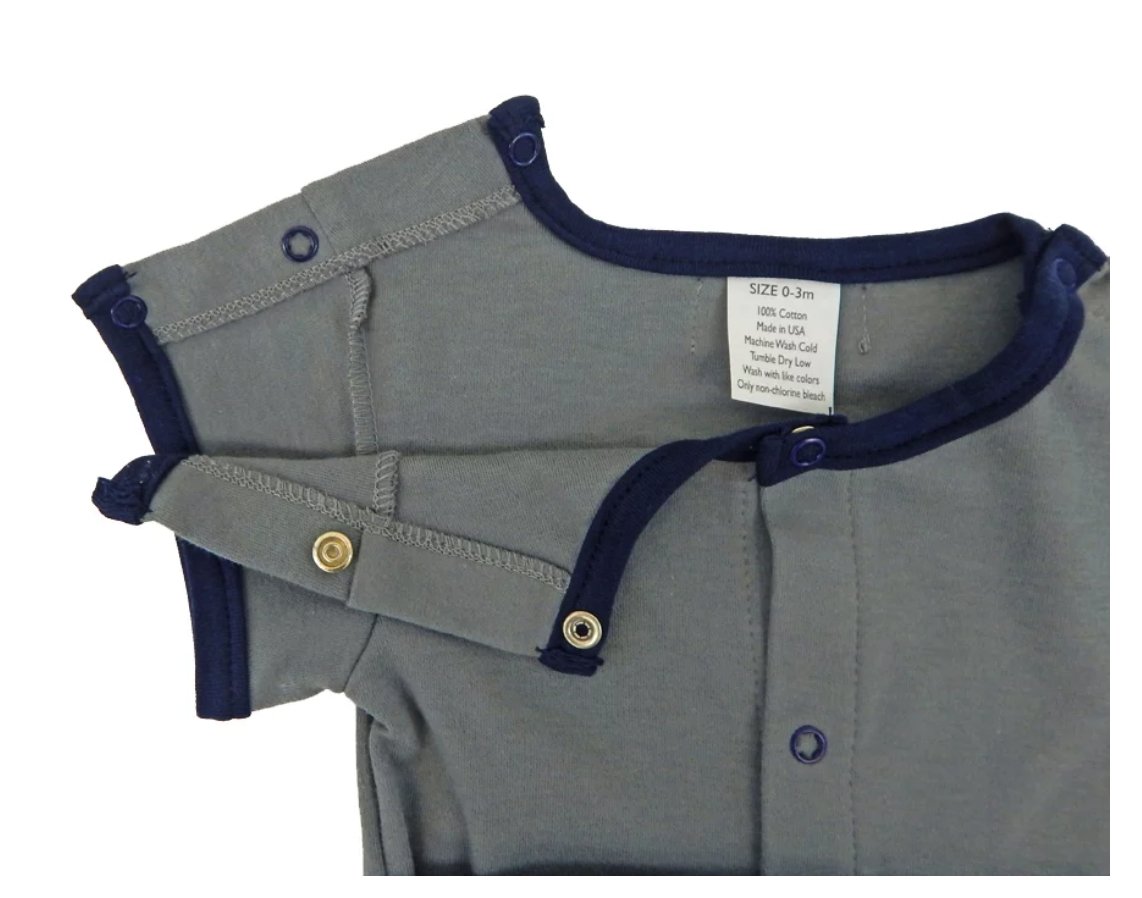 Boys Kozie Medical and G-Tube One-piece Bodysuit - The Charlie - TheraplayKids