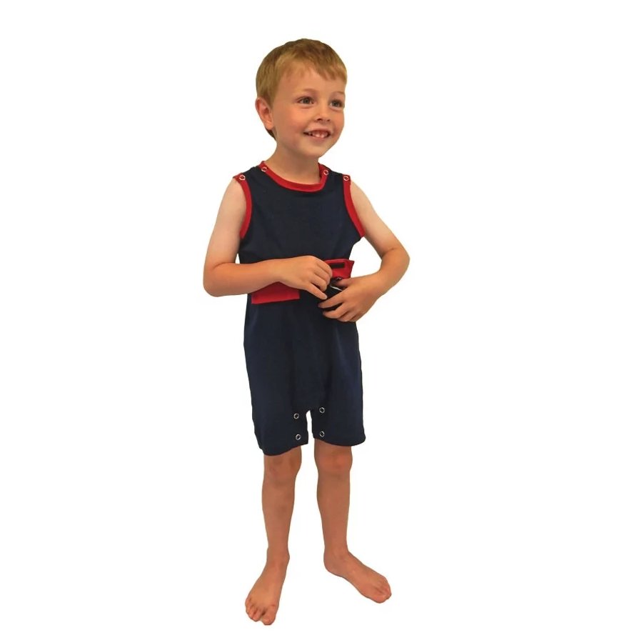 Boys Kozie Medical and G-Tube One-Piece Shorts - The Nathan - TheraplayKids