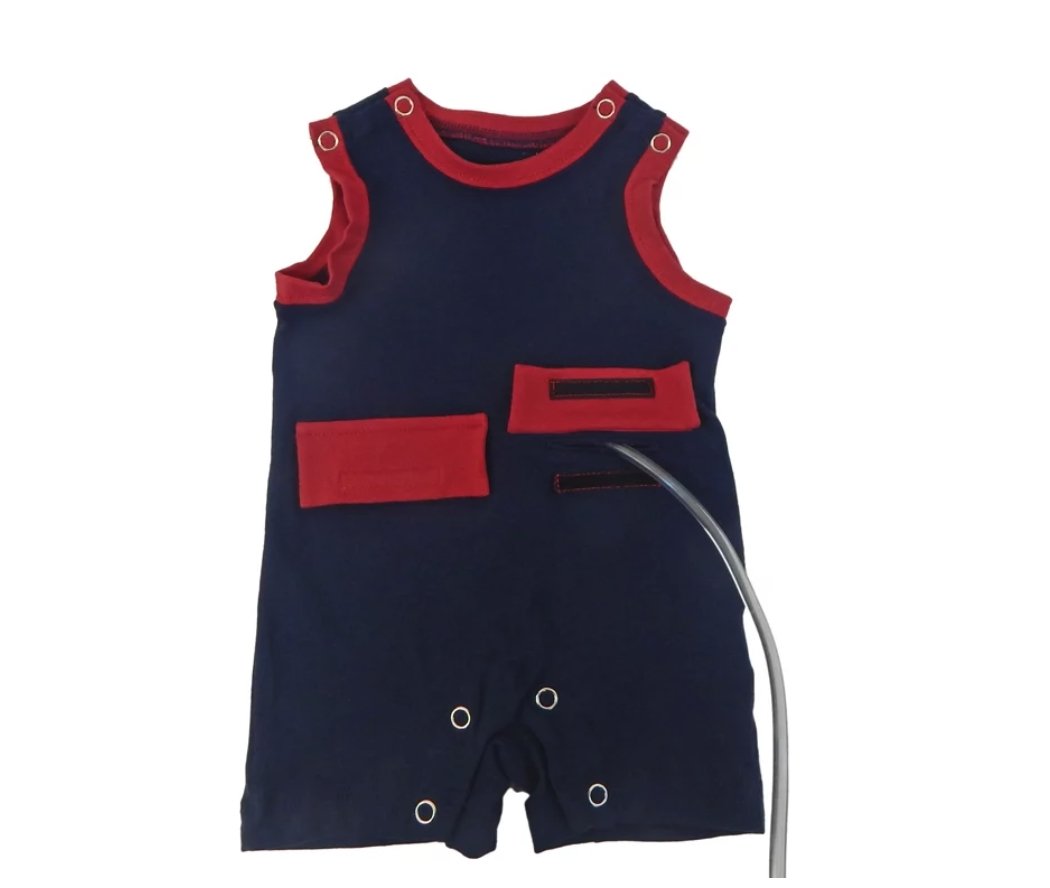 Boys Kozie Medical and G-Tube One-Piece Shorts - The Nathan - TheraplayKids