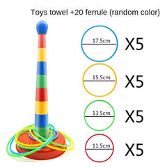 Children Outdoor Fun & Toy Sports Circle Ferrule Stacked Layers Game - TheraplayKids