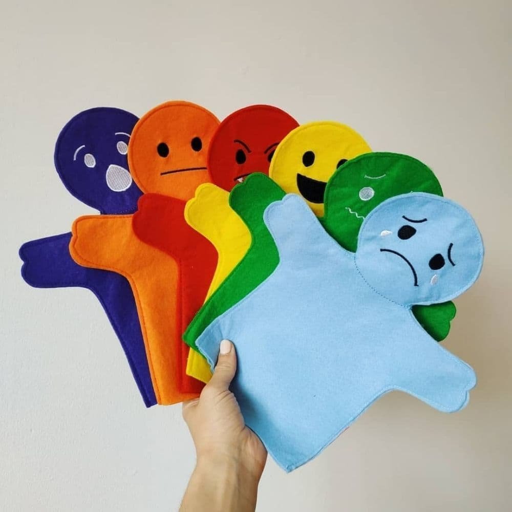 Educational Puppets Emotions - TheraplayKids