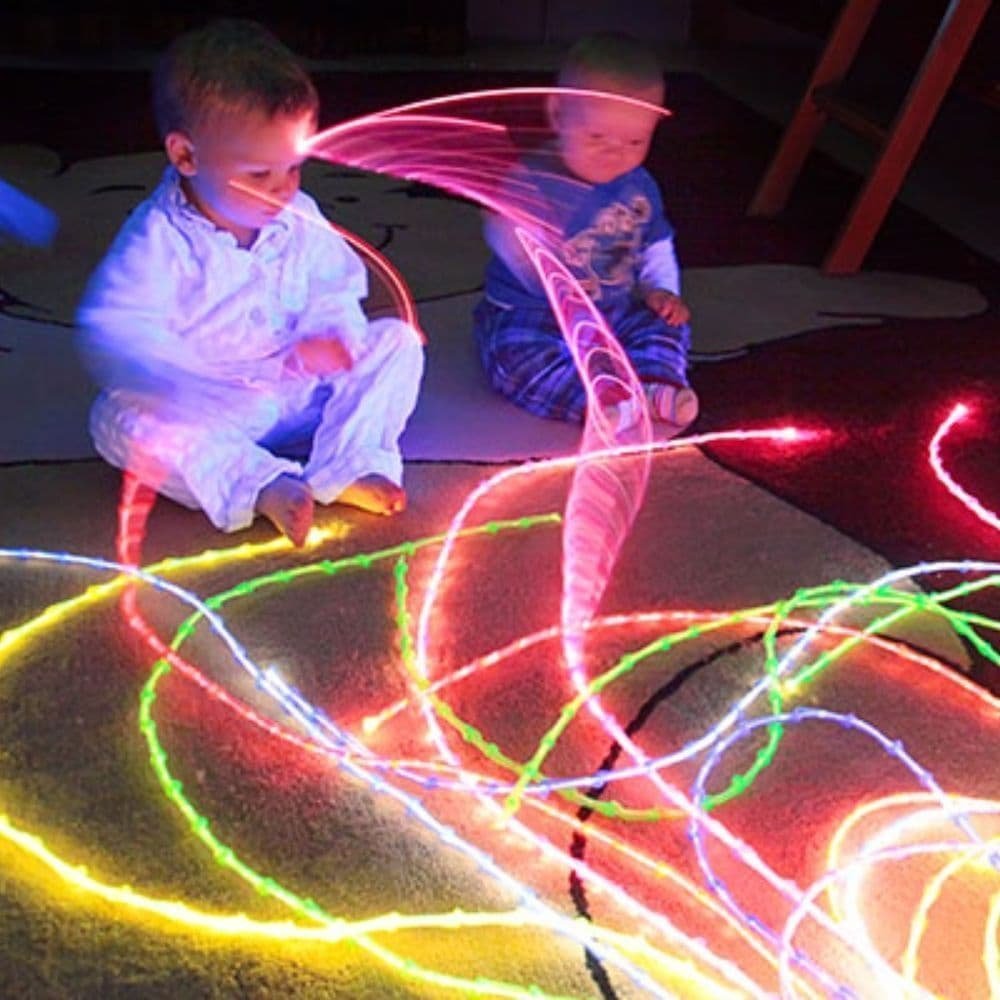 Fibre Optic UV Jumbo Bamboo Kit and light source - TheraplayKids