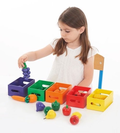 Fruit and Vegetable Colour Sorting Set - TheraplayKids