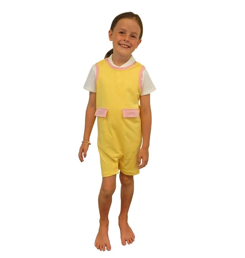 Girls Kozie Medical and G-Tube One-Piece Shorts - The Olivia - TheraplayKids