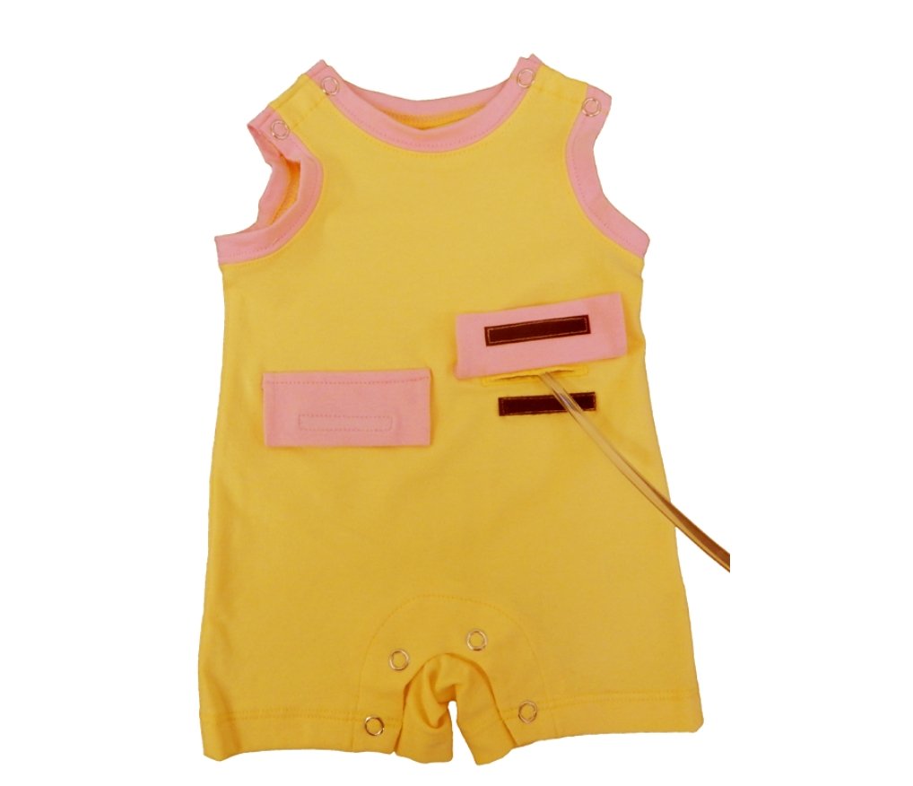 Girls Kozie Medical and G-Tube One-Piece Shorts - The Olivia - TheraplayKids