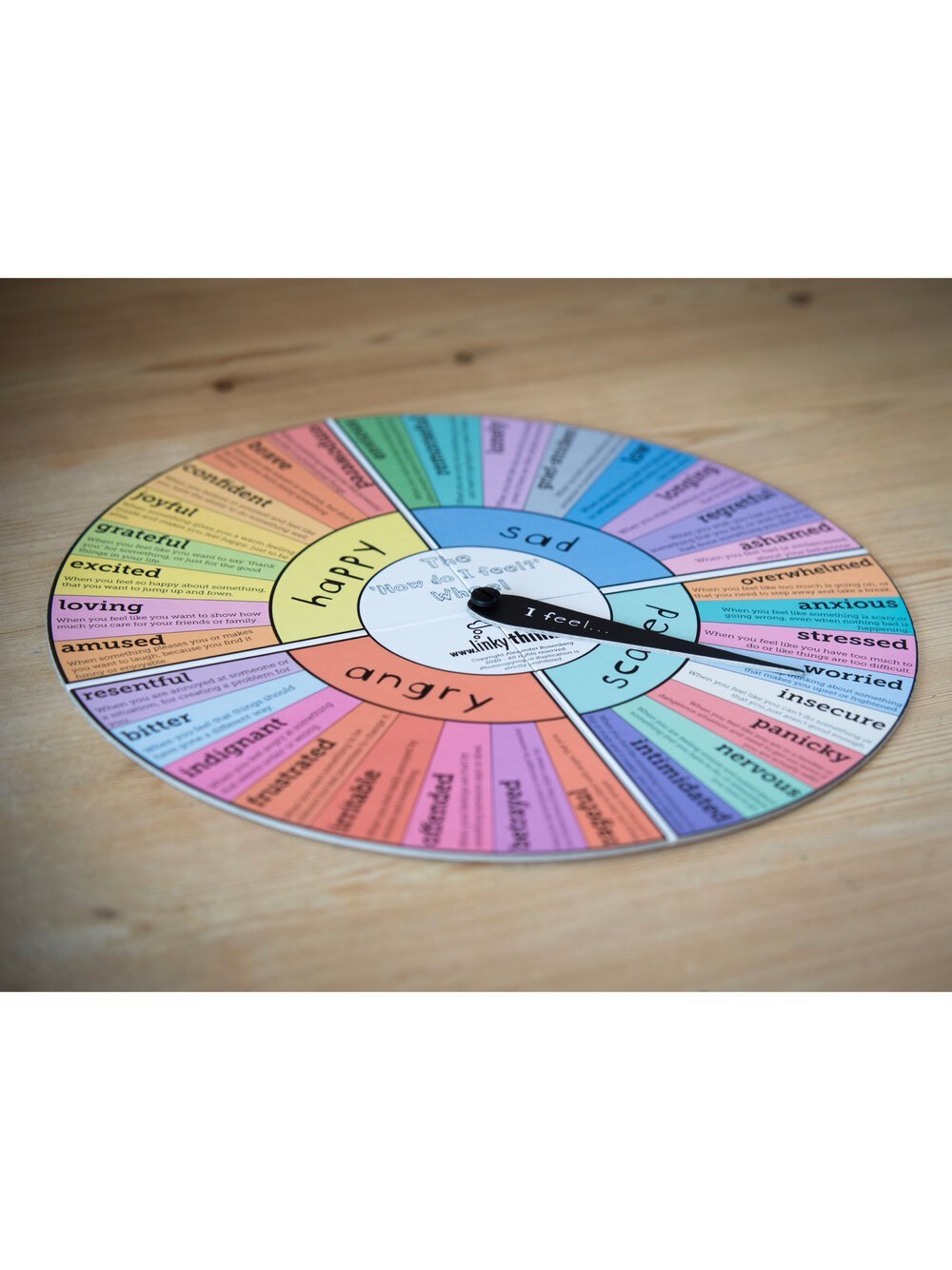 'How Do I Feel?' Wheel, for Mental Health & Emotional Vocabulary - TheraplayKids