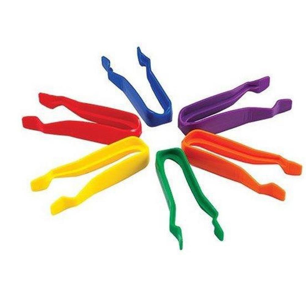 Jumbo Colourful Tweezers Set of 12