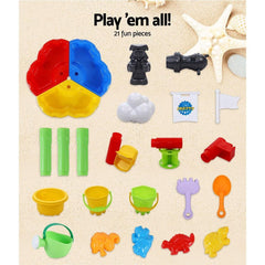 Keezi Kids Beach Sand and Water Sandpit Outdoor Table Childrens Bath