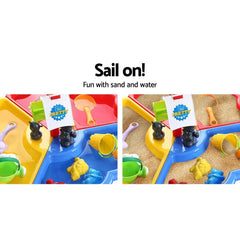 Keezi Kids Beach Sand and Water Sandpit Outdoor Table Childrens Bath