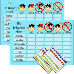 kids2learn Boys Reusable Behaviour Reward Chart