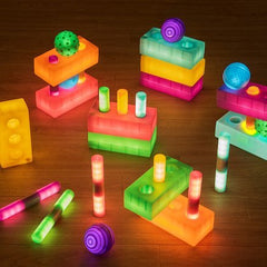 Light up Glow Spheres, Cylinders and Bricks