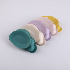 Lovely Cloud Baby Bowl With Suction Cup Baby Feeding Food Tableware