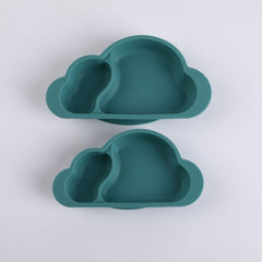 Lovely Cloud Baby Bowl With Suction Cup Baby Feeding Food Tableware