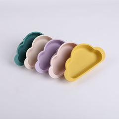 Lovely Cloud Baby Bowl With Suction Cup Baby Feeding Food Tableware