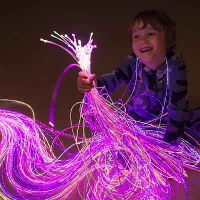 Sensory Fibre Optic Lighting Kit Uv Reactive - TheraplayKids