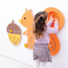 Squirrel and Nut Sensory Wall Panel - TheraplayKids