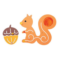 Squirrel and Nut Sensory Wall Panel - TheraplayKids