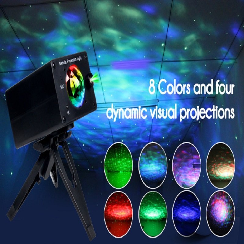 Starry Sky Projection Lamp Music Stage Lighting Water Pattern Night - TheraplayKids