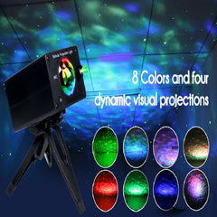 Starry Sky Projection Lamp Music Stage Lighting Water Pattern Night - TheraplayKids