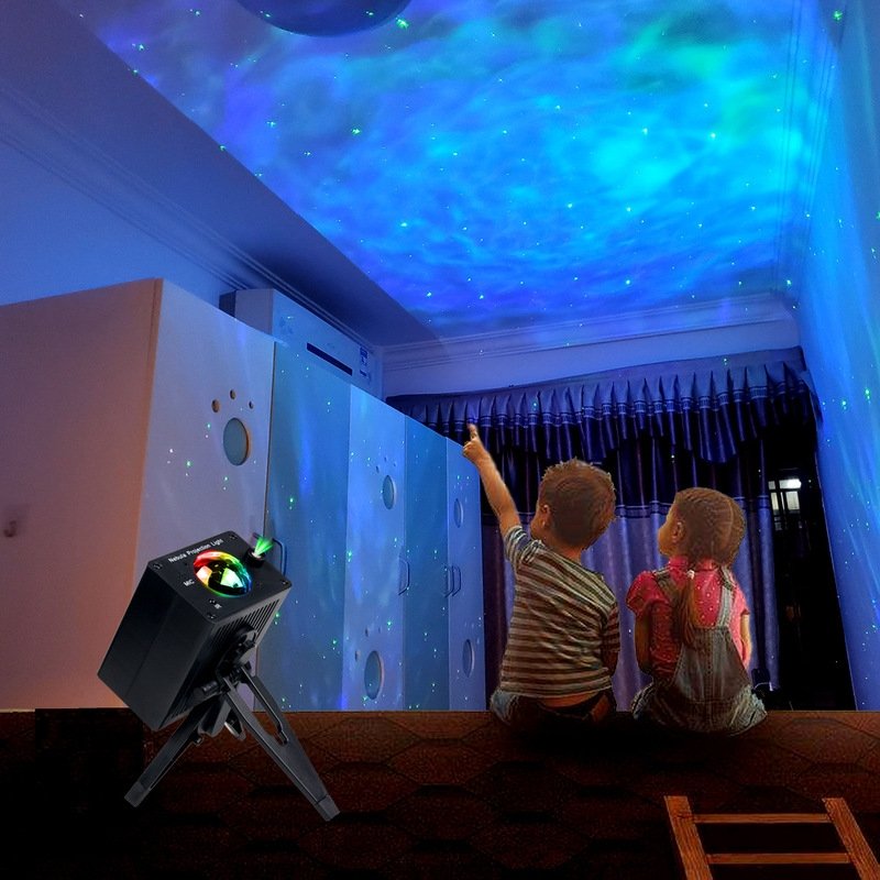 Starry Sky Projection Lamp Music Stage Lighting Water Pattern Night - TheraplayKids