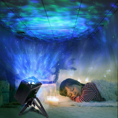 Starry Sky Projection Lamp Music Stage Lighting Water Pattern Night - TheraplayKids