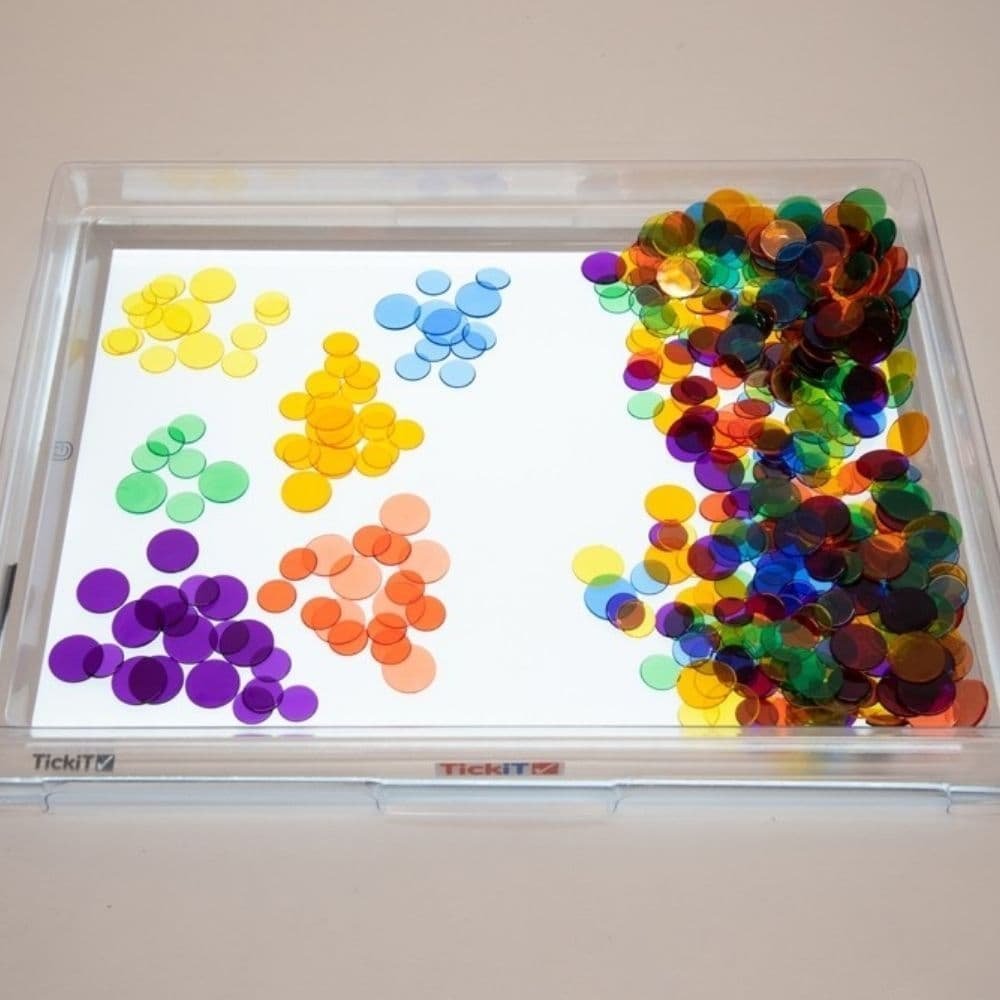 Translucent Colour Counters 500 Pack - TheraplayKids