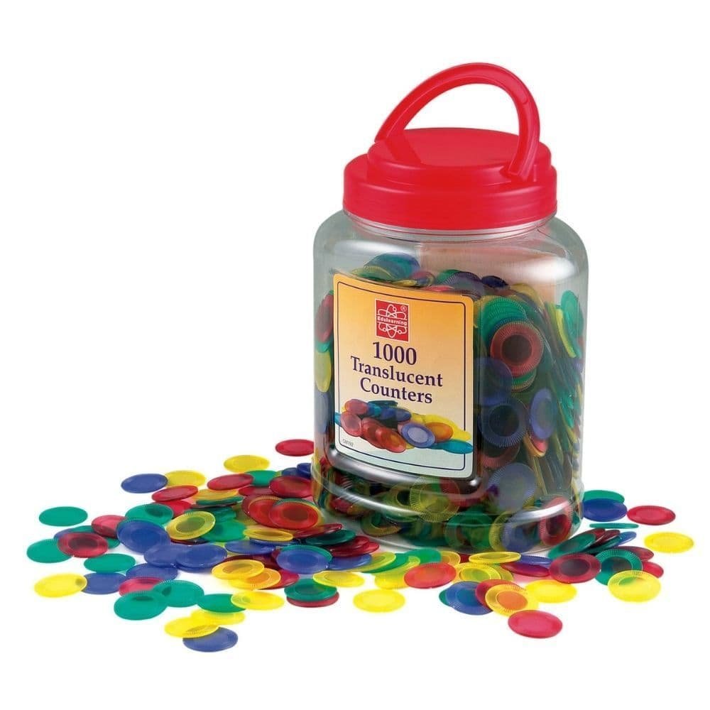 Translucent Colour Counters Set of 1000 - TheraplayKids