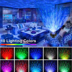 USB LED Star Projector Night Light Music Starry Water Wave LED Light - TheraplayKids