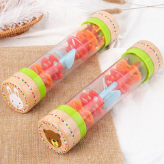 Wooden Simulated Rain Sound Board Hourglass Baby Orff Musical Sensory - TheraplayKids
