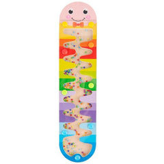 Wooden Simulated Rain Sound Board Hourglass Baby Orff Musical Sensory - TheraplayKids